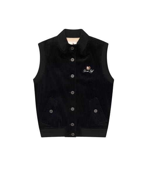 코듀로이 베스트 점퍼 우먼(BLACK)