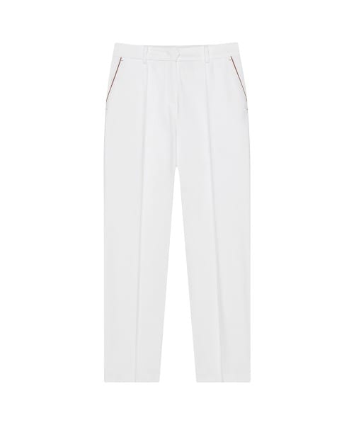 핀턱 포인트 밴딩 팬츠 우먼(OFF WHITE)
