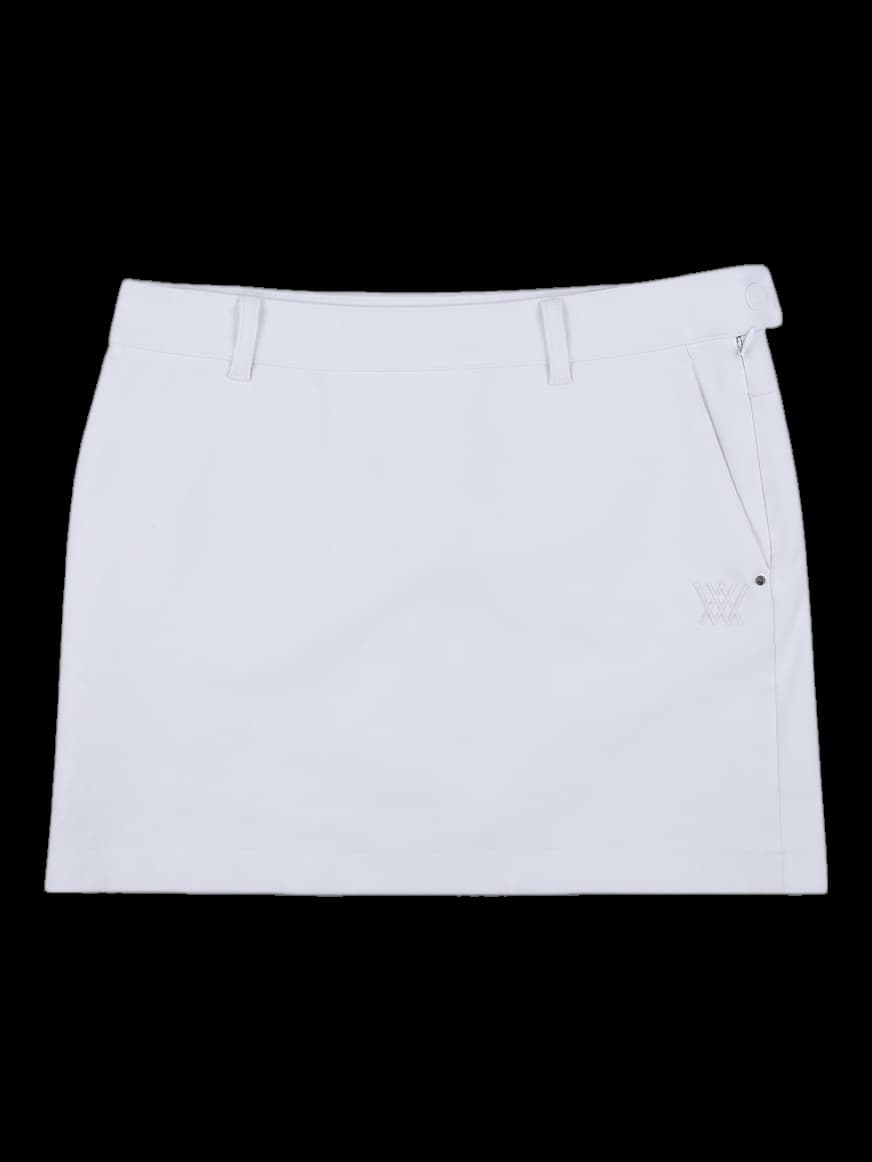 여성 화이트 골프 스커트