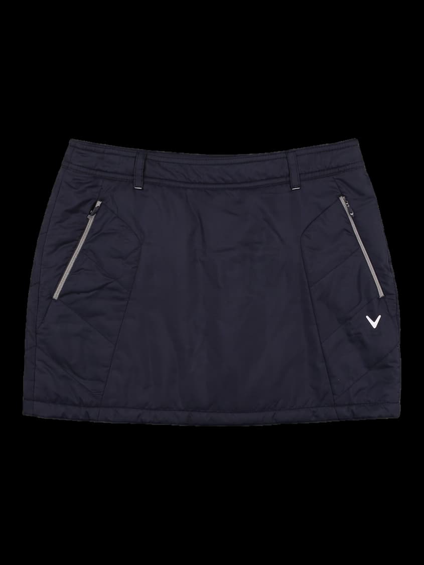 패딩 미니 스커트