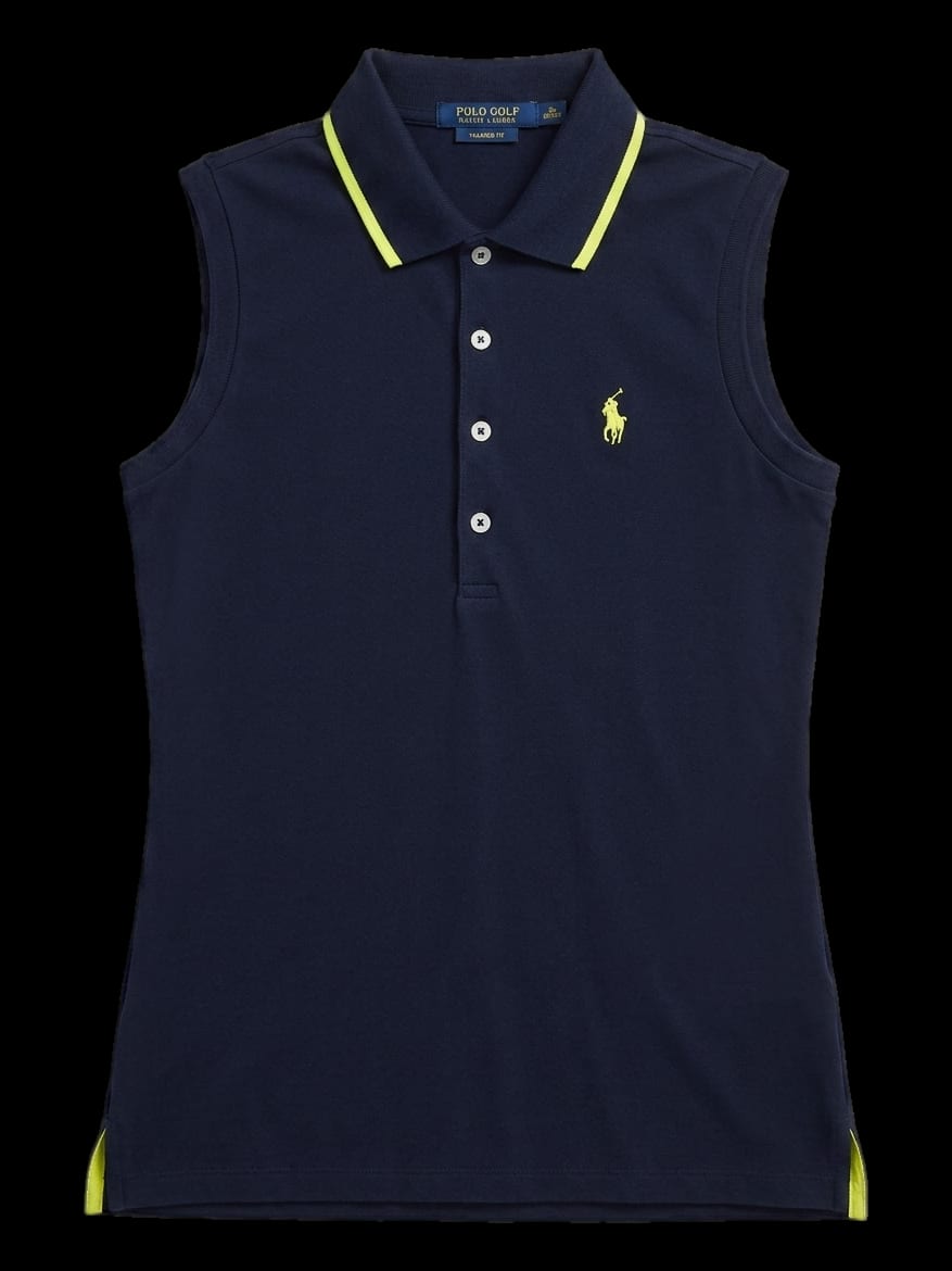 블랙 민소매 카라티