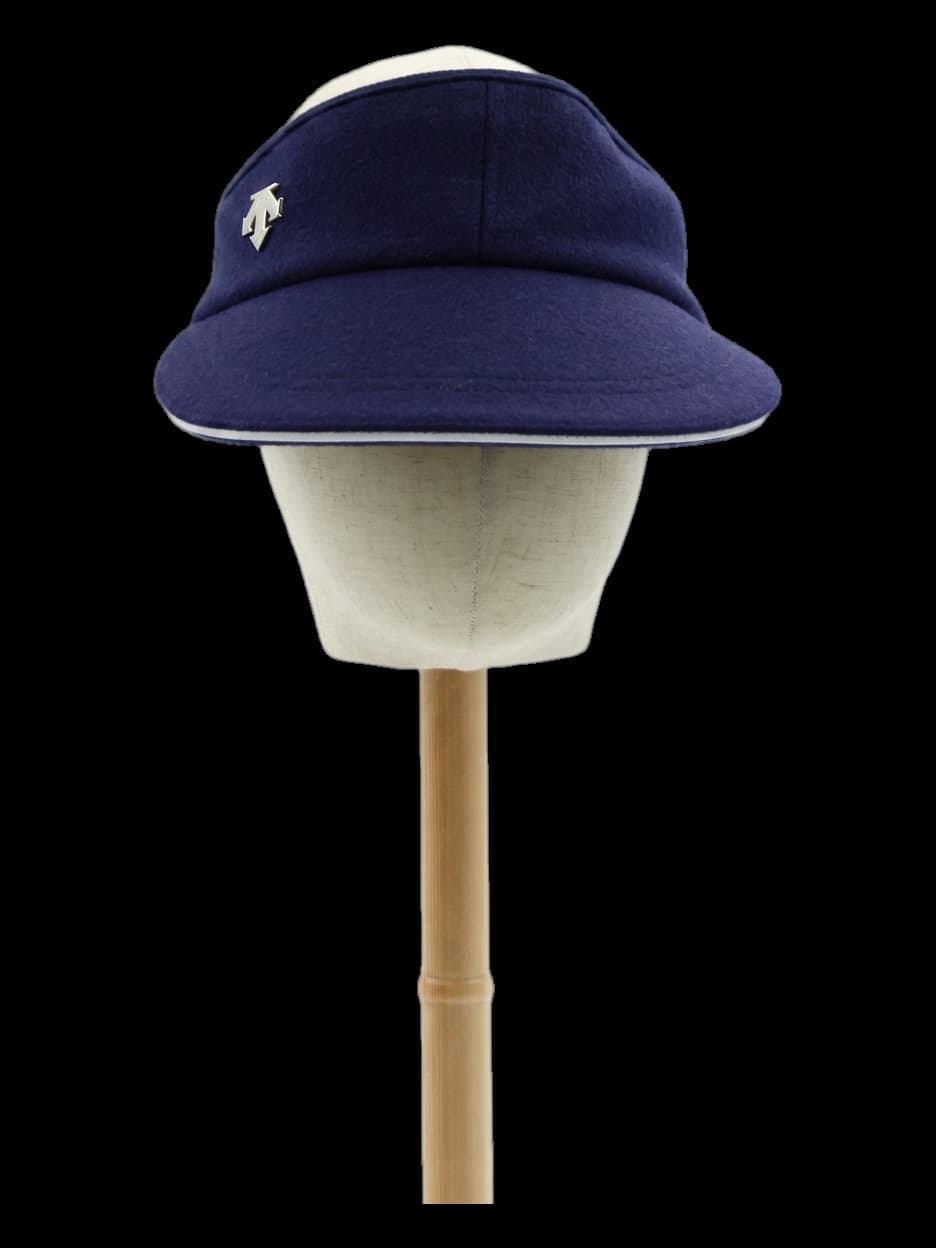 데상트 네이비 썬바이저 골프 모자