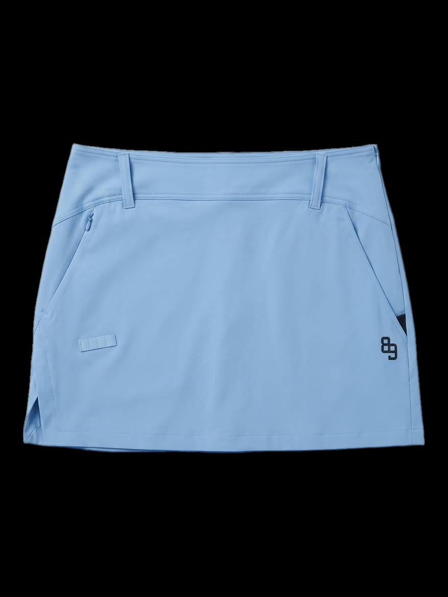 스카이블루 로고 디테일 스커트