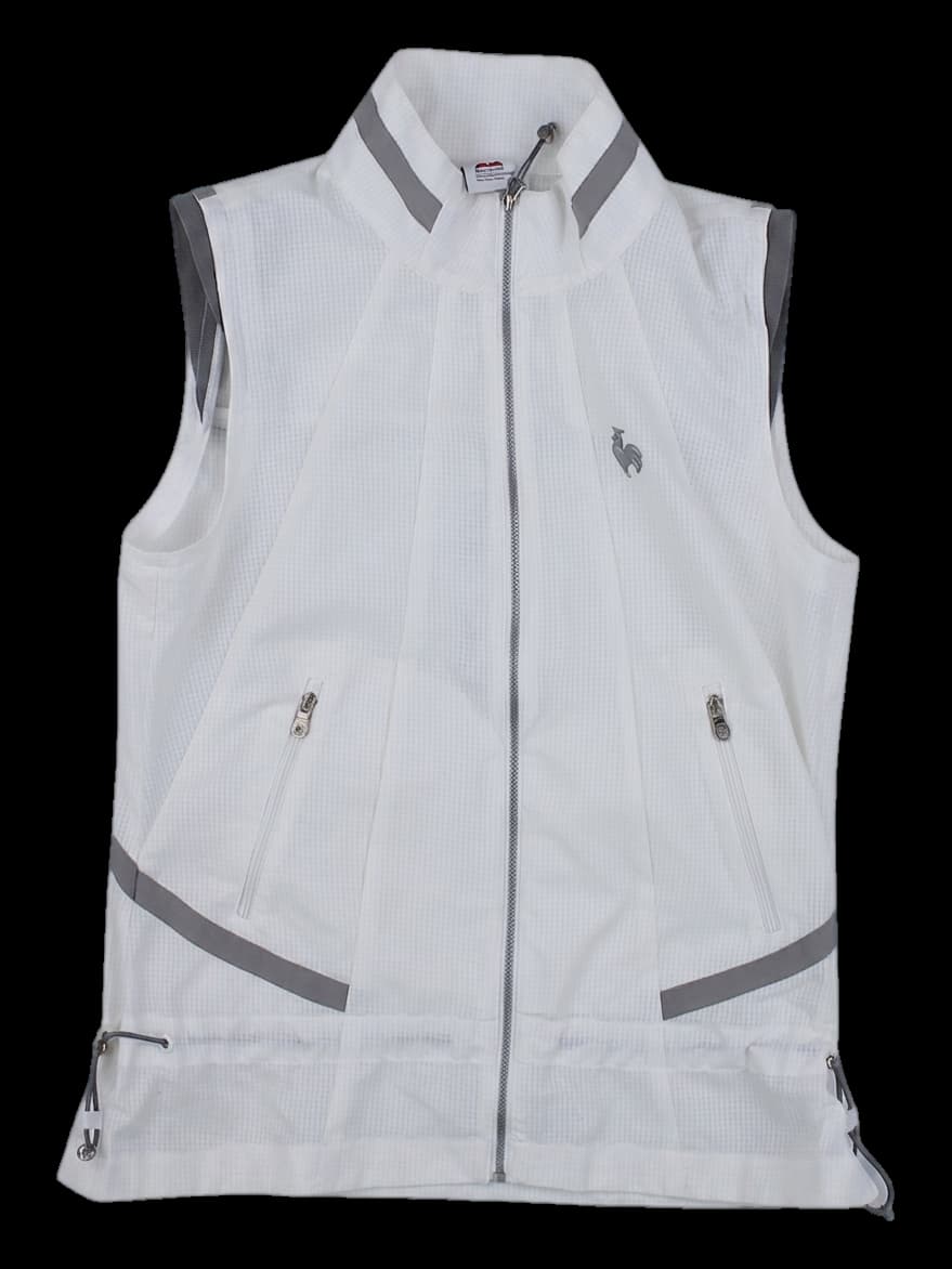 화이트 지퍼 베스트