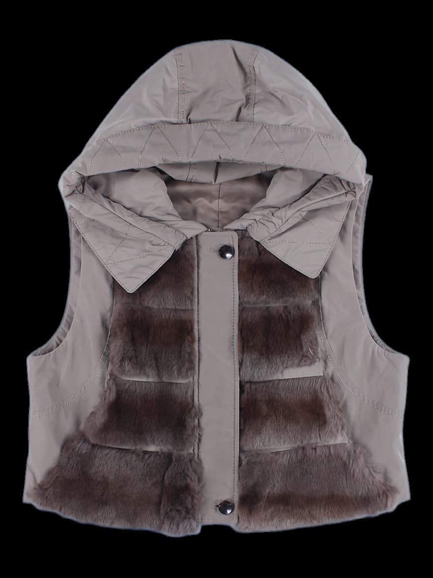 여성 후드 베스트