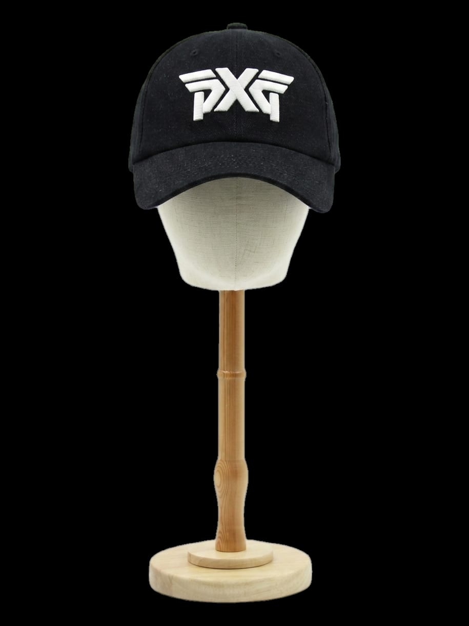 블랙 코듀로이 빅 로고 볼캡
