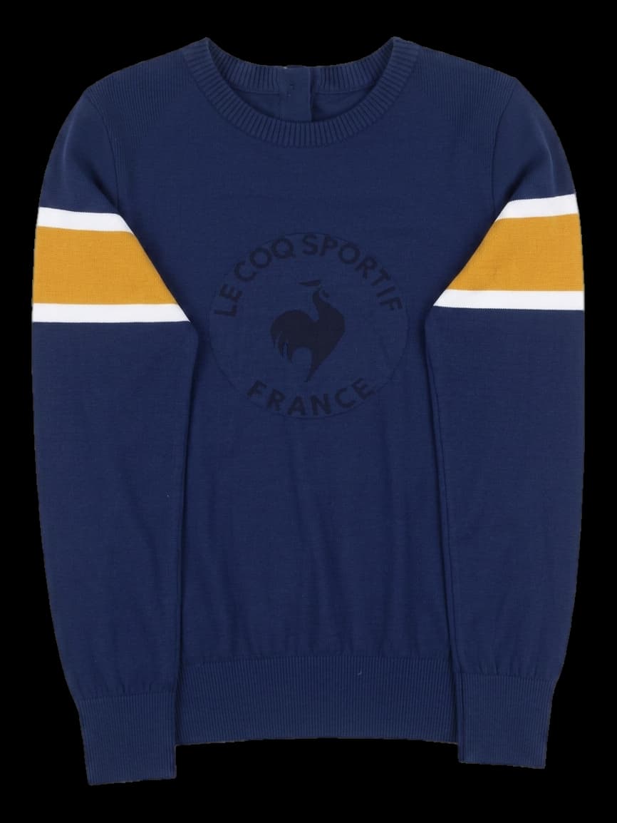 르꼬끄 스포르티브 네이비 로고 니트