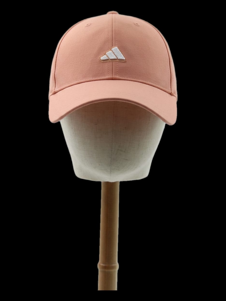 핑크 화이트 로고 자수 볼캡