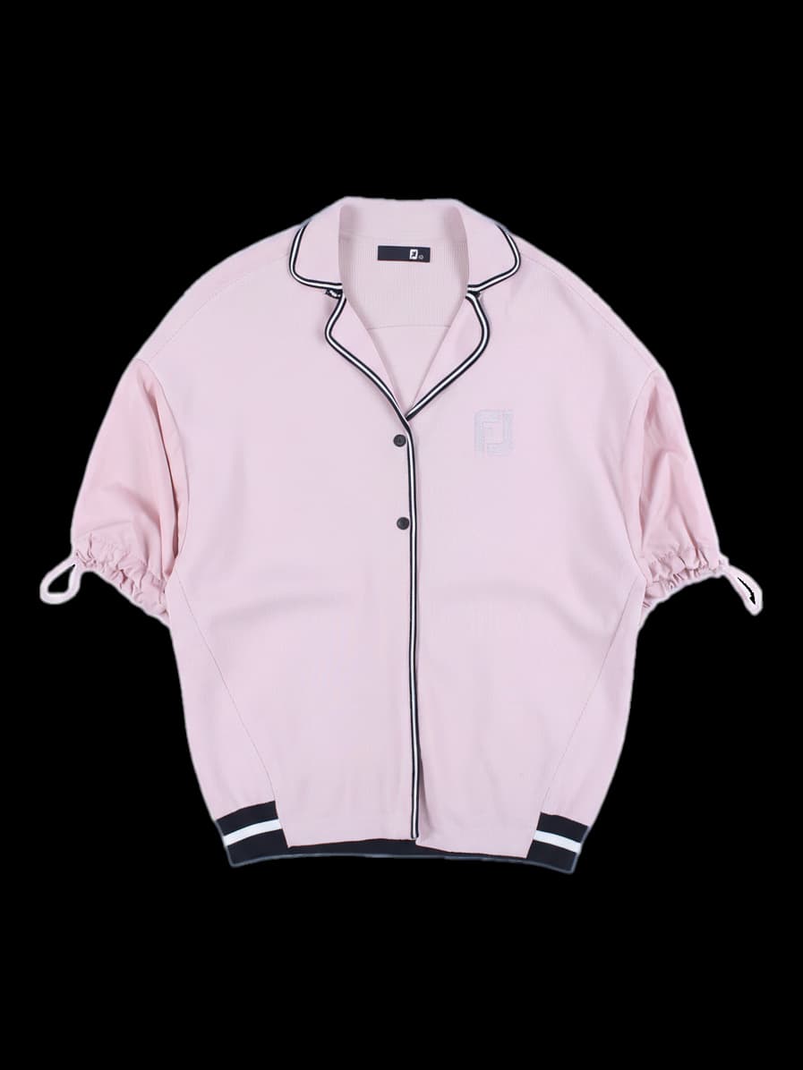 여성 반팔 니트 티