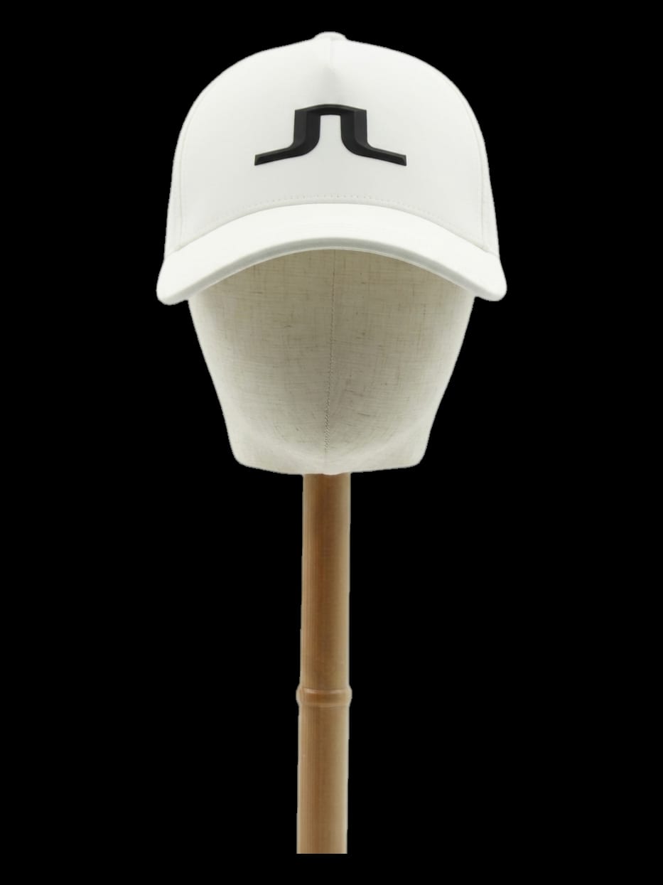 화이트 빅 로고 포인트 볼캡