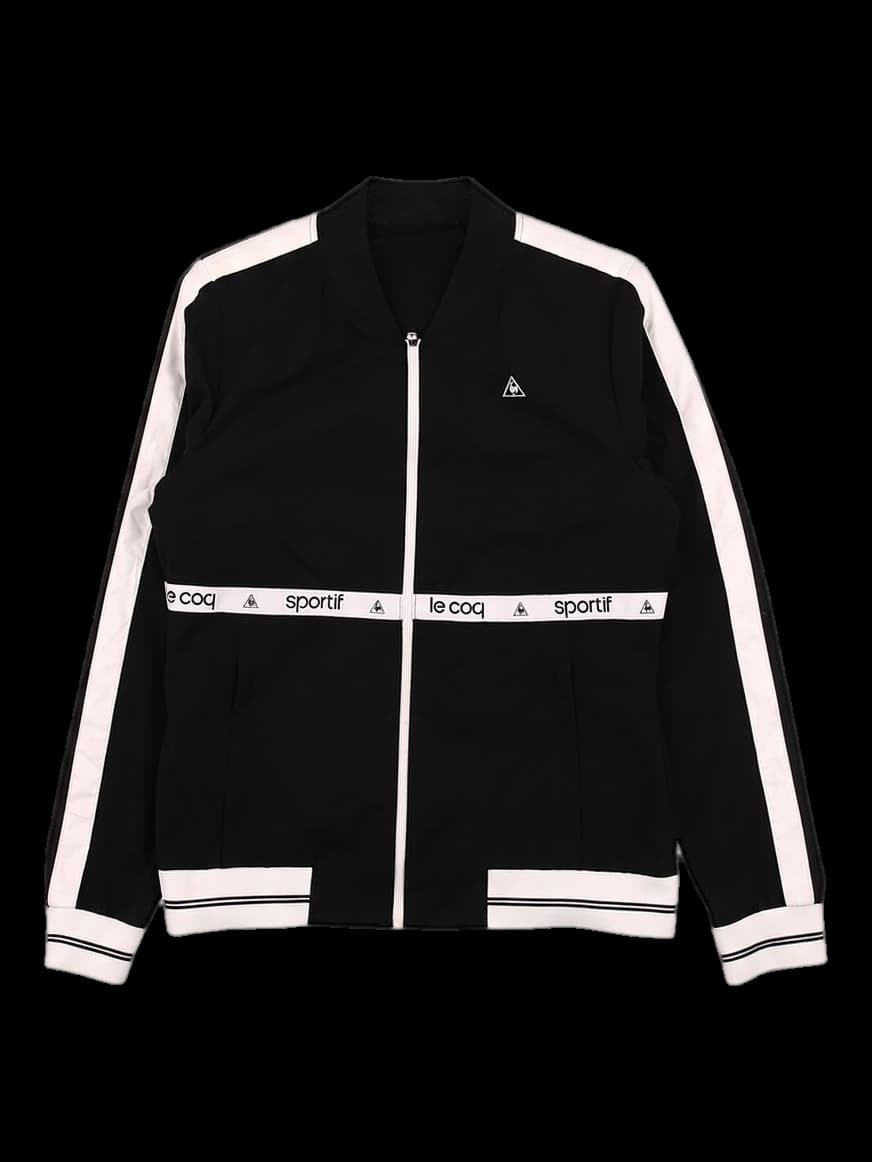 로고 포인트 긴팔 점퍼