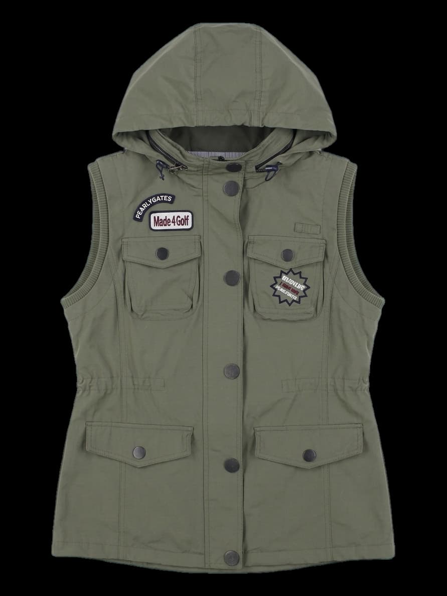 파리게이츠 후드 카키 베스트