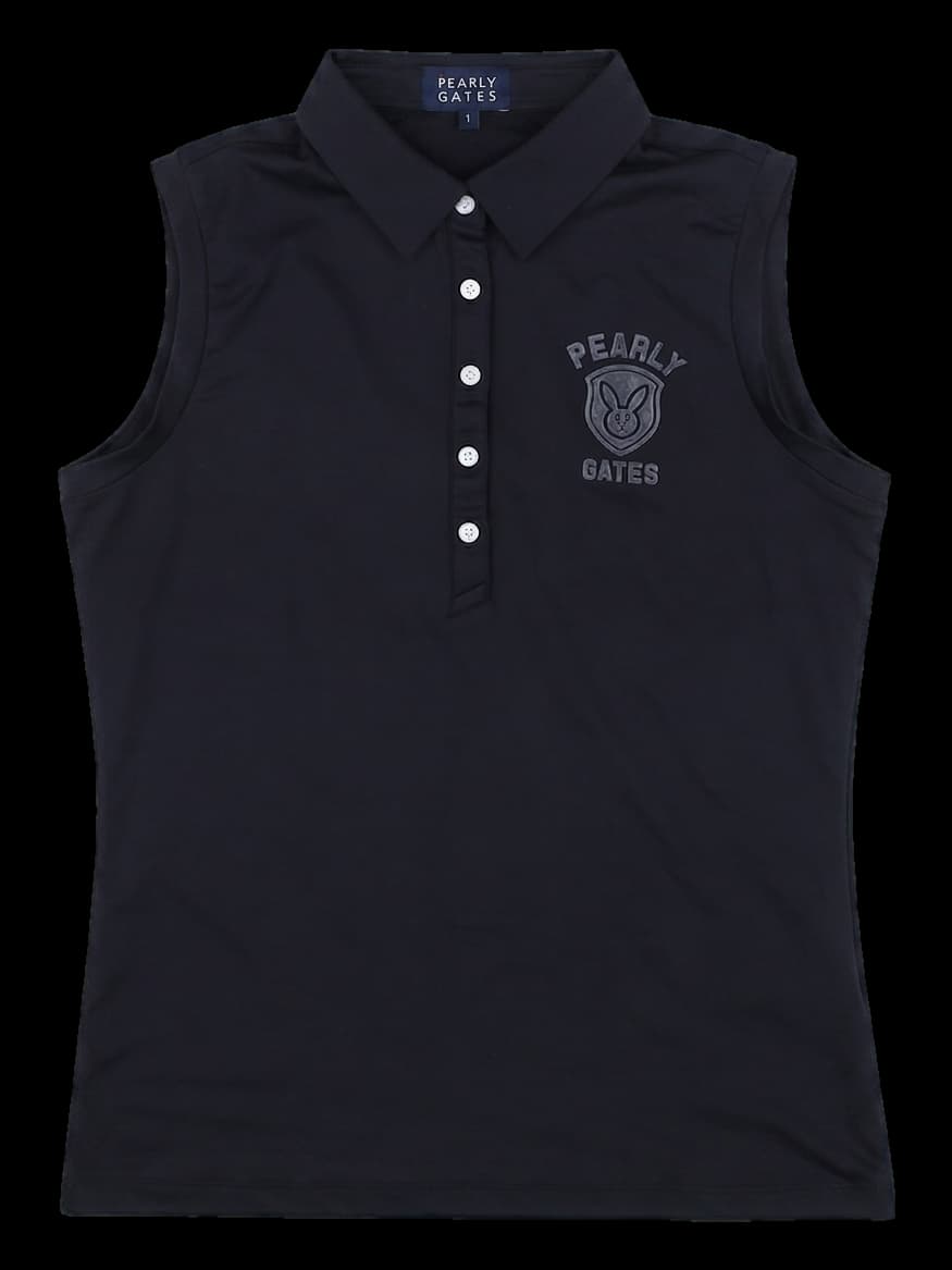 파리게이츠 여성 민소매 카라티셔츠 블랙