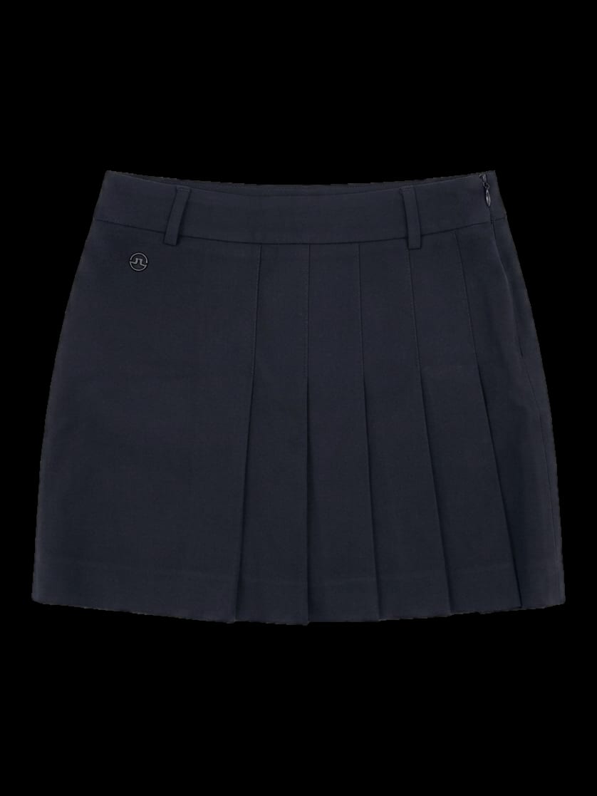 블랙 플리츠 미니 스커트