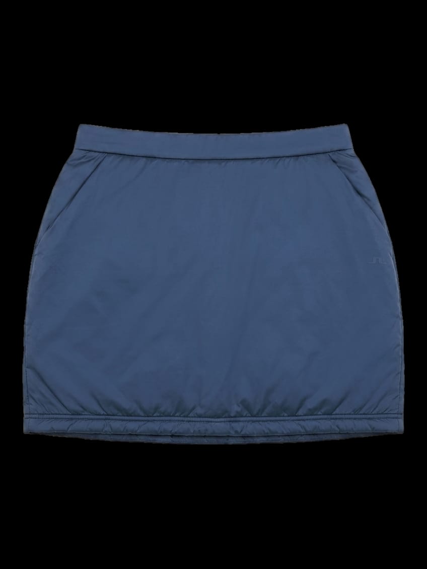 네이비 퀼팅 다운 스커트