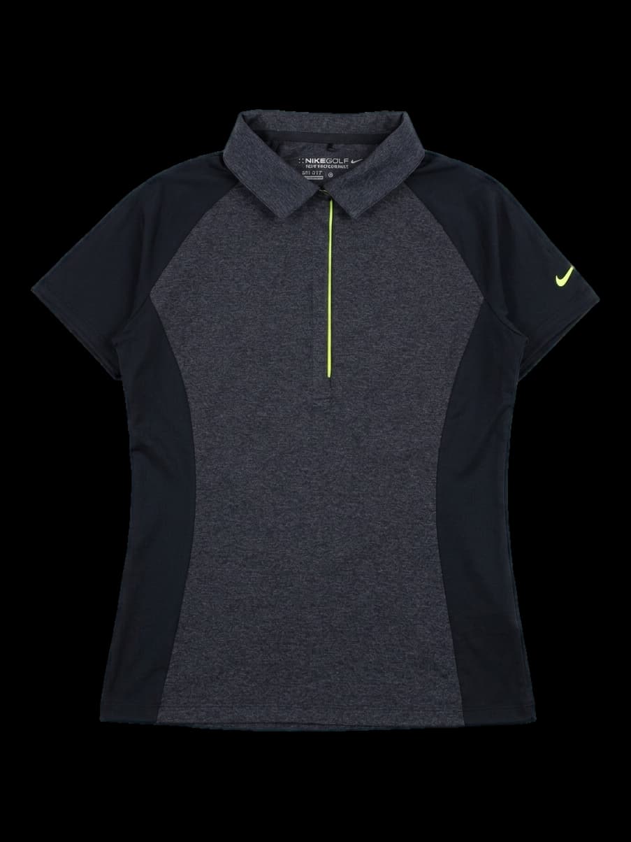 나이키 여성용 하프집 숏슬리브 골프 셔츠