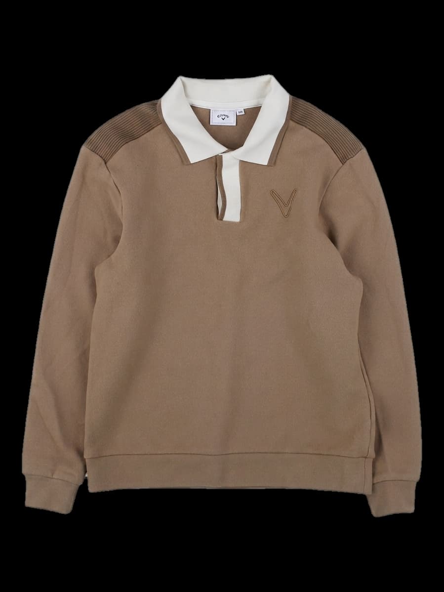 브라운 긴팔 카라티