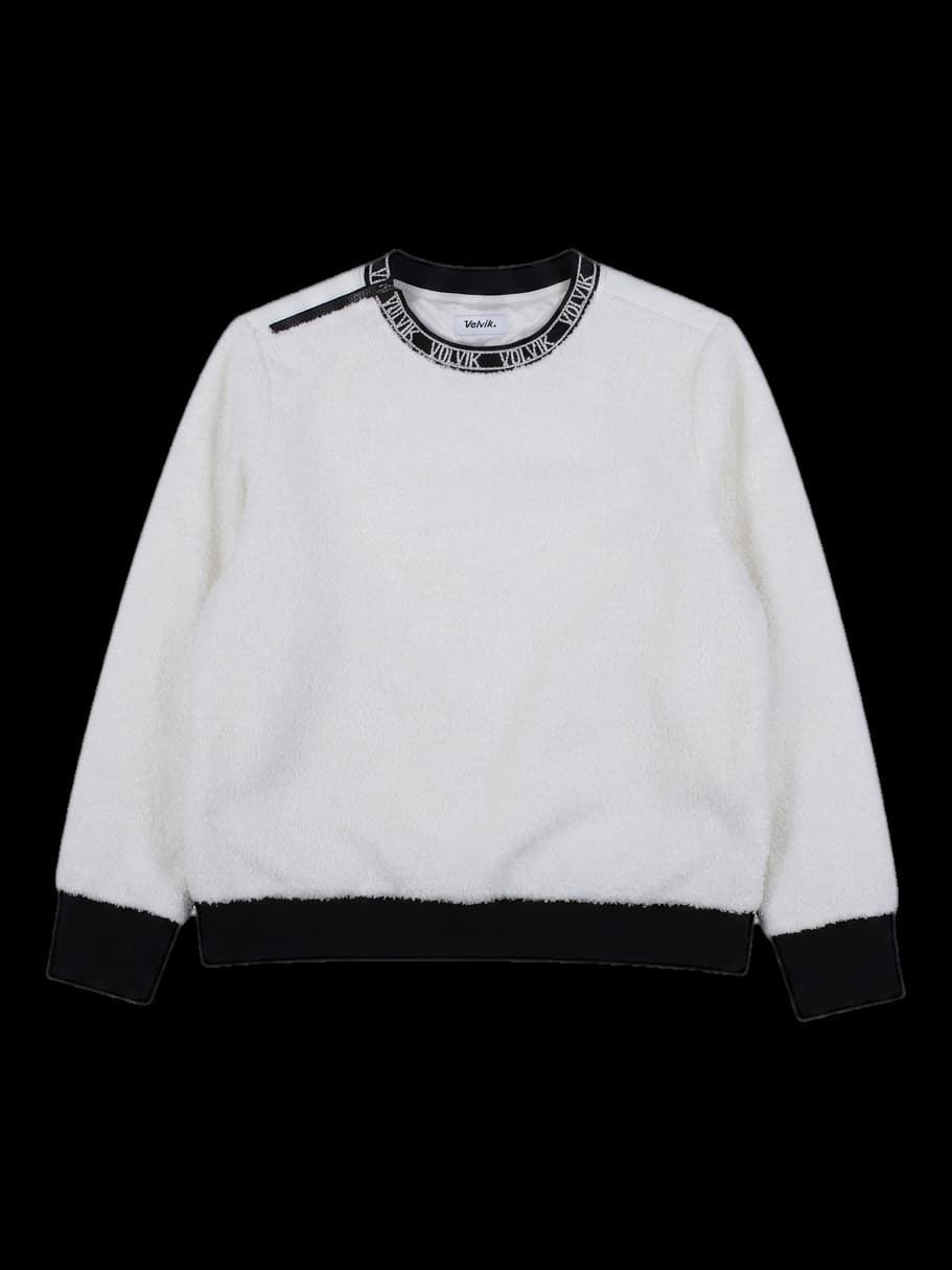 볼빅 배색 뽀글이 맨투맨