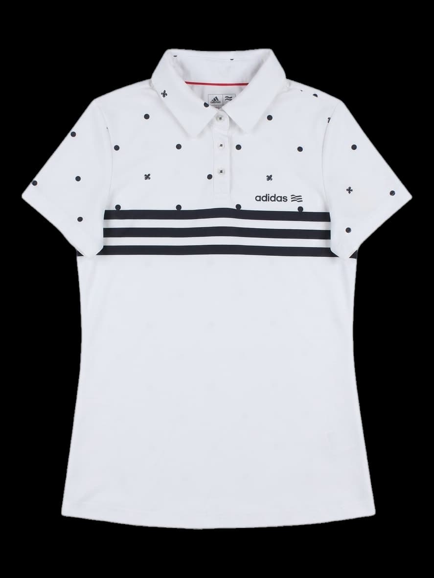 아디다스 도트 패턴 반팔 폴로 셔츠