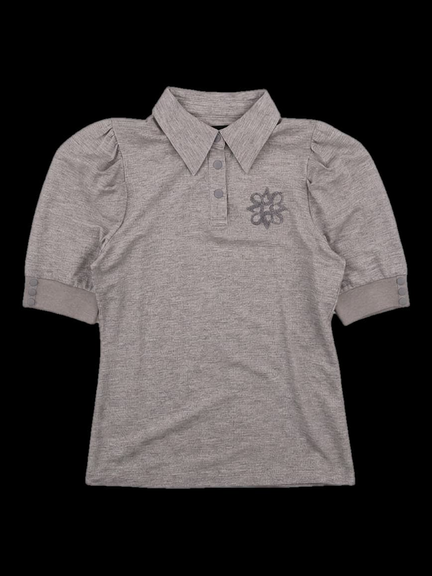 여성 반팔 카라티