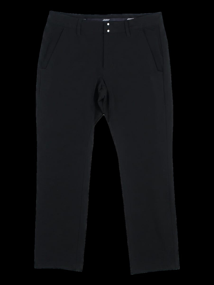 블랙 솔리드 레귤러핏 긴바지