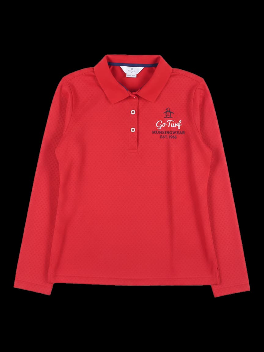 여성 긴팔 카라 티