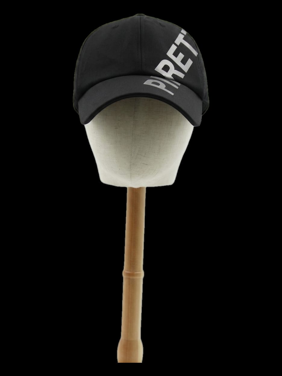 블랙 사이드 로고 볼캡