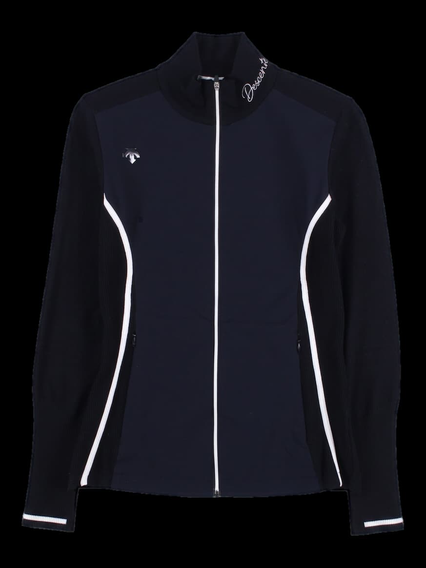 라인 포인트 집업 니트 점퍼 자켓