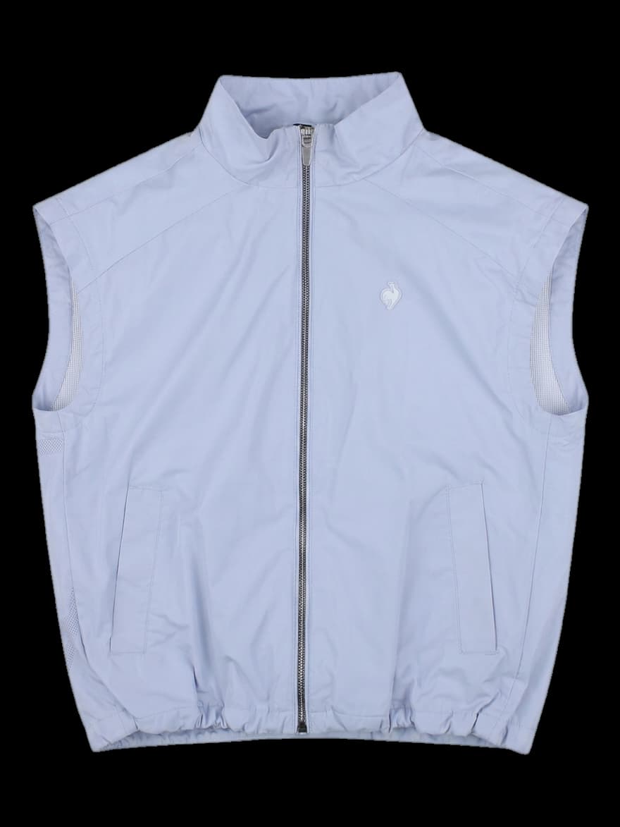 연그레이 로고 프린트 베스트