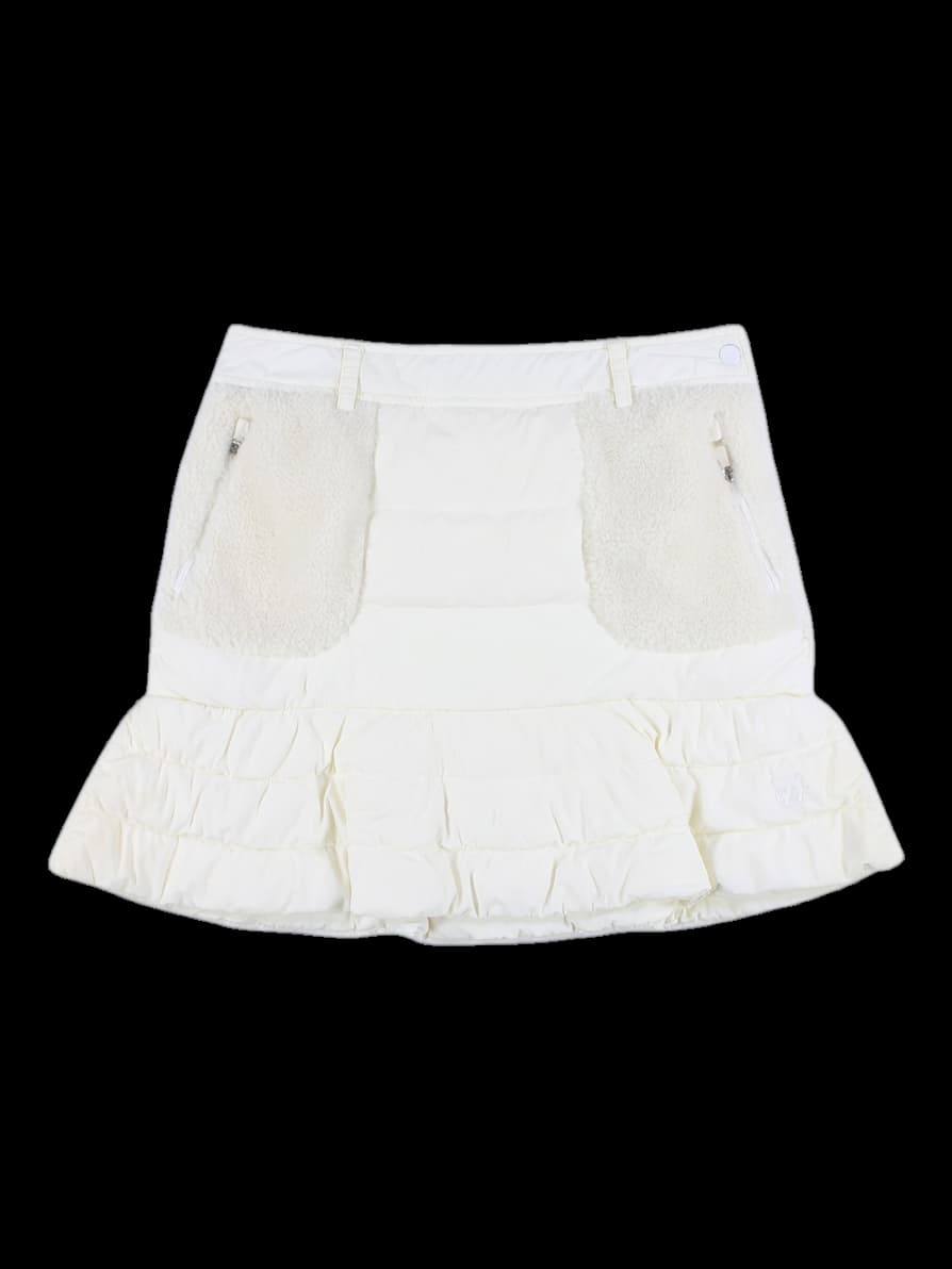 부클 패딩 스커트