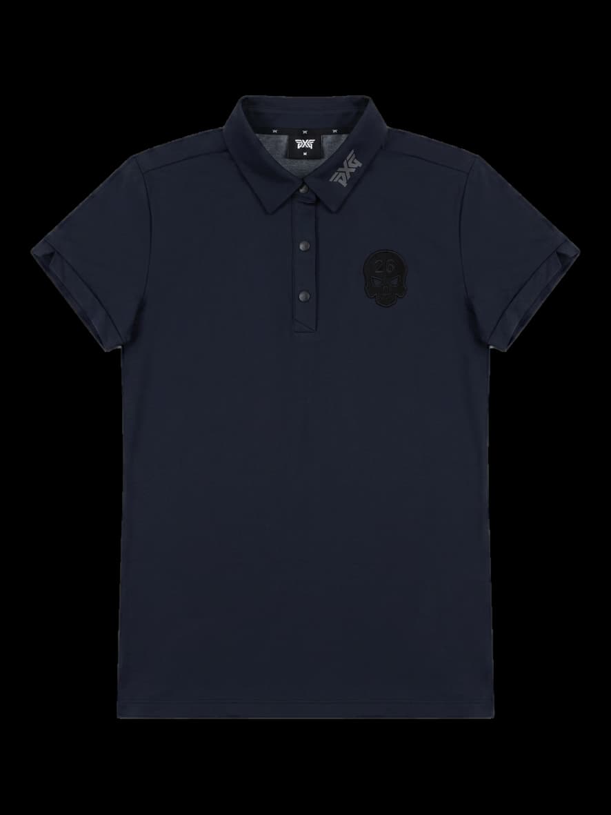 블랙 스컬 카모 반팔 카라티