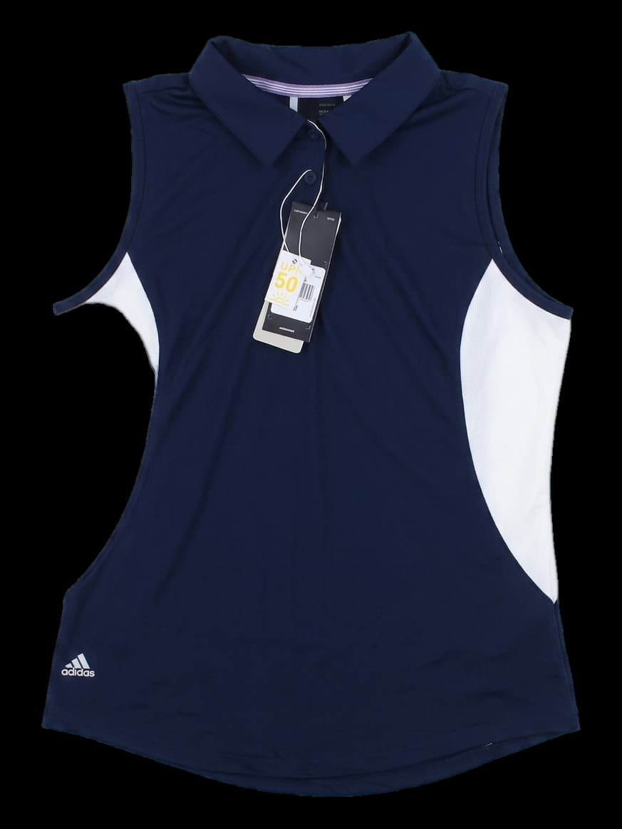 아디다스 네이비 민소매 카라티