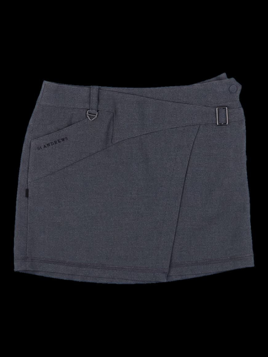 세인트앤드류스 챠콜 그레이 여성 랩 스커트