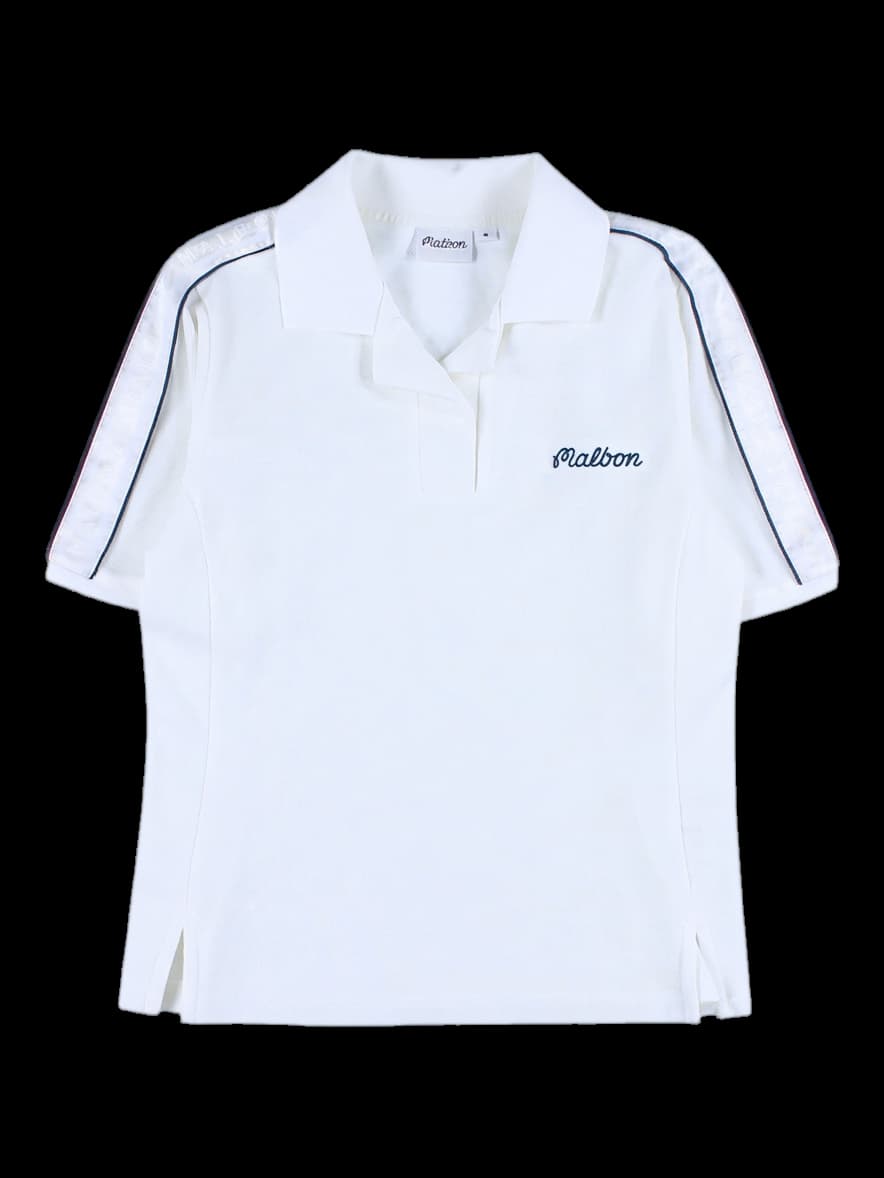 여성 반팔 카라 티