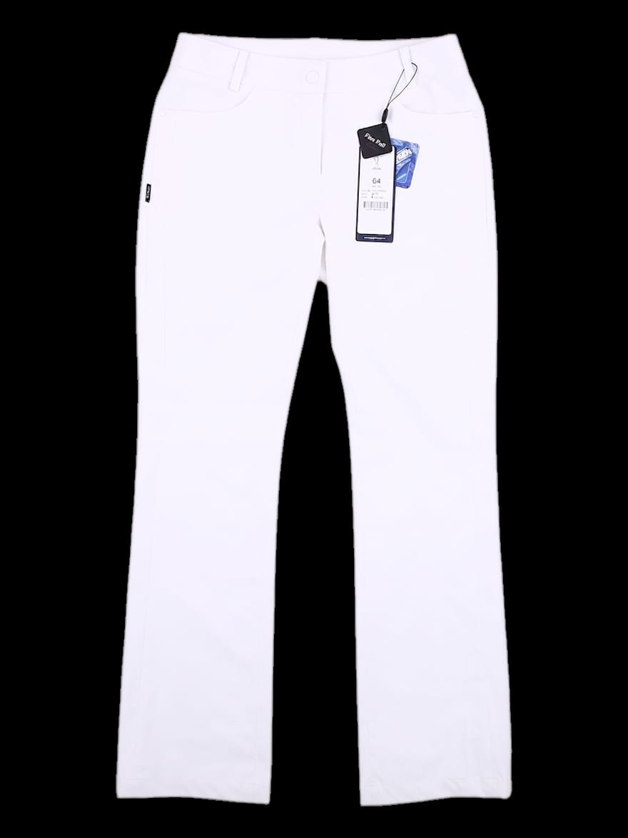 화이트 부츠컷 팬츠