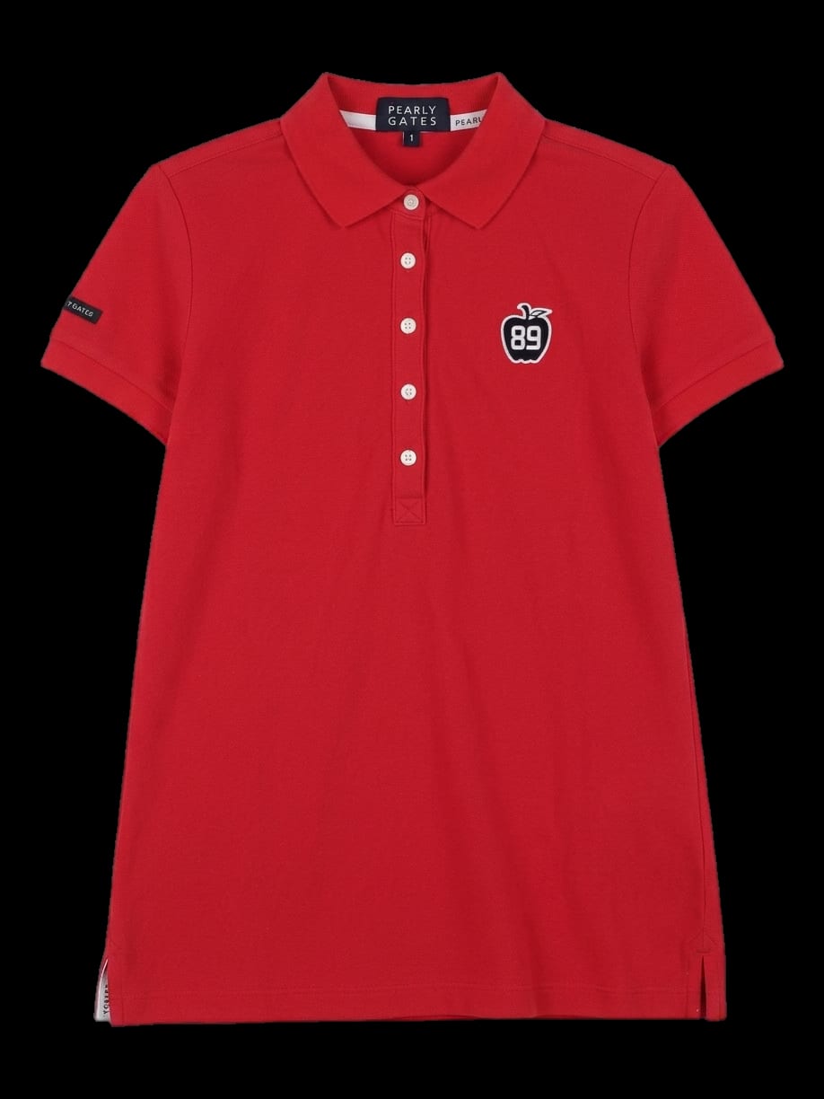 레드 카라 반팔 티셔츠