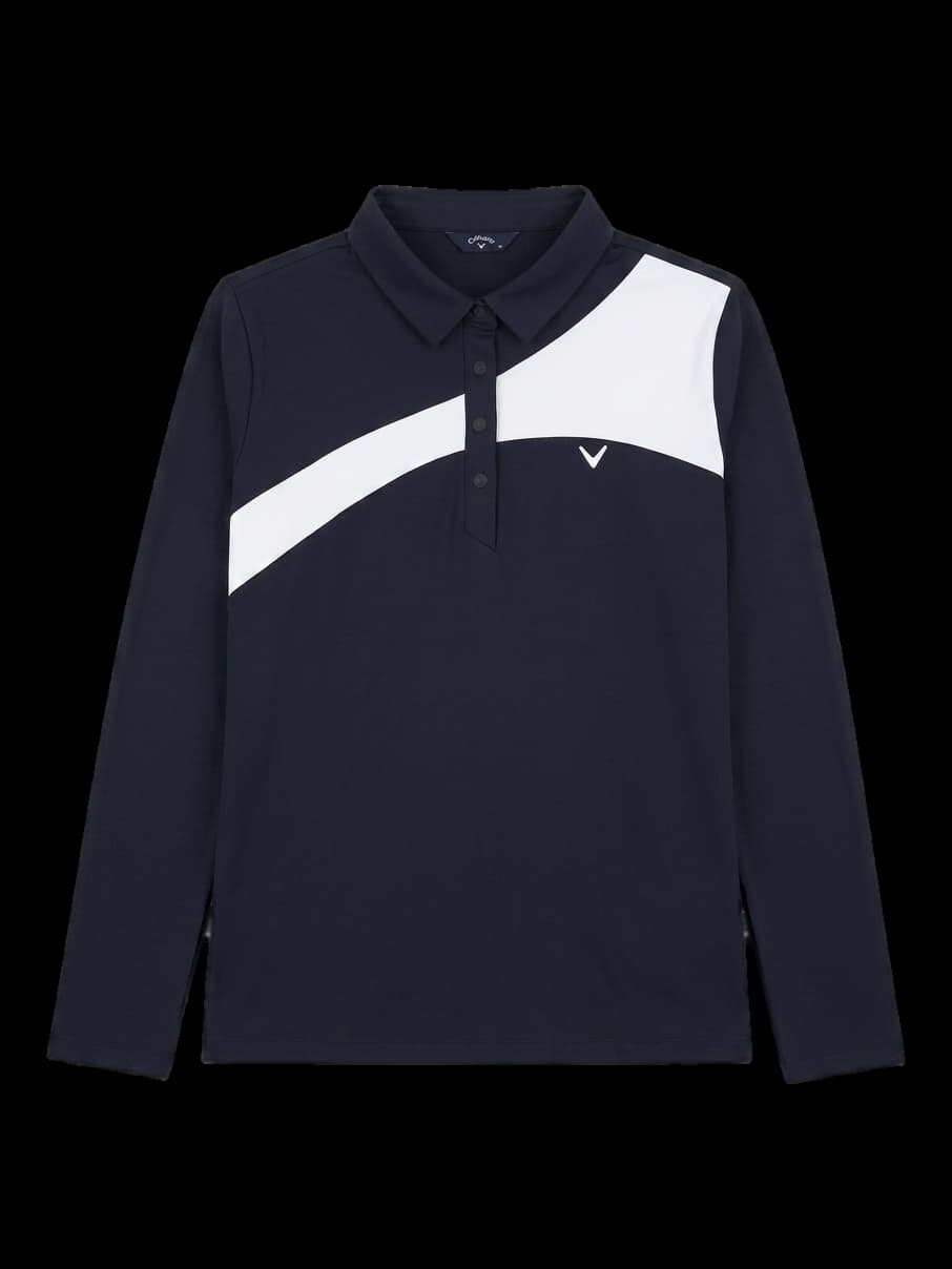 캘러웨이 긴팔 카라티 (블랙/화이트)