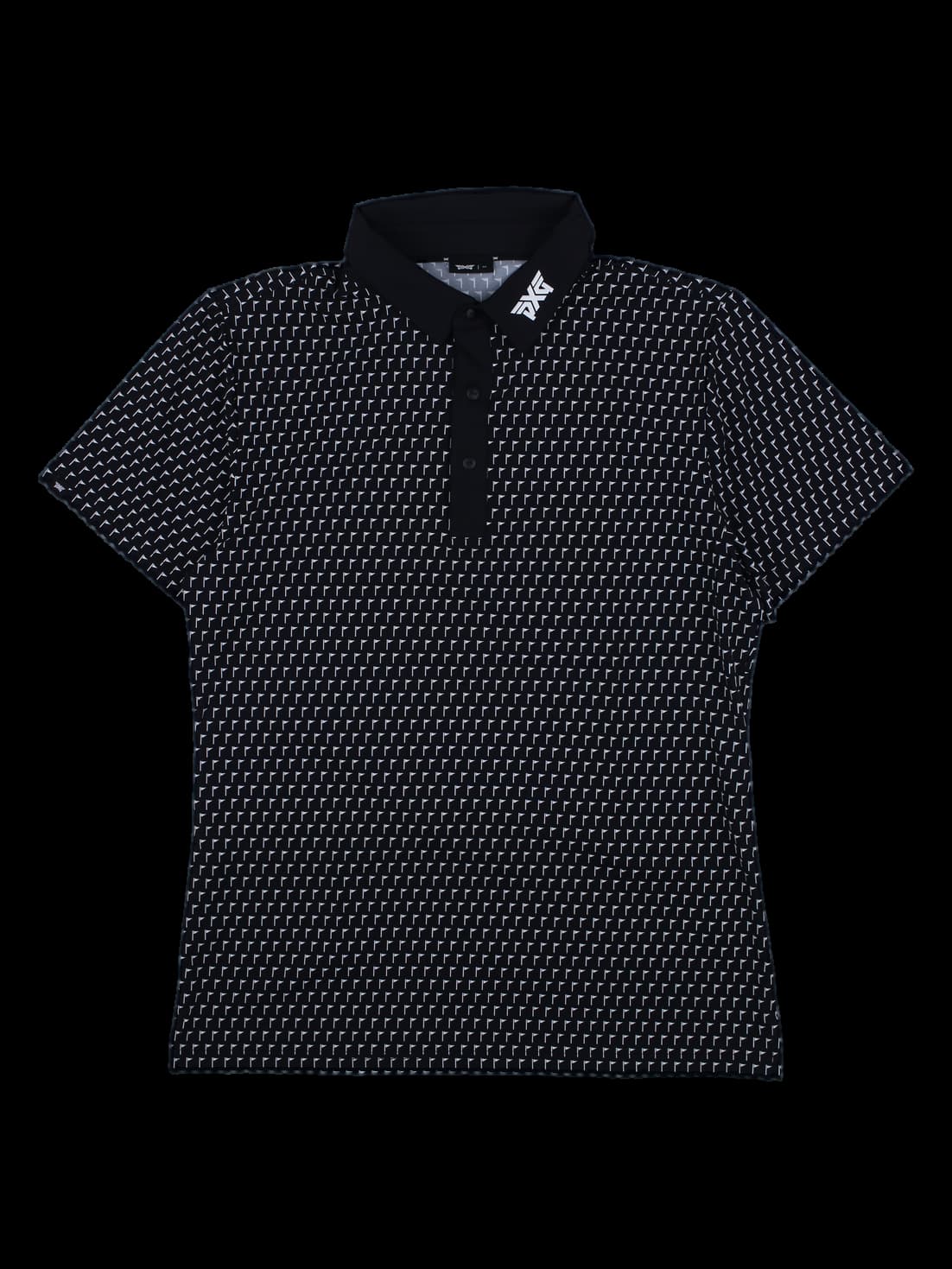 PXG 남성 패턴 카라 반팔 티셔츠