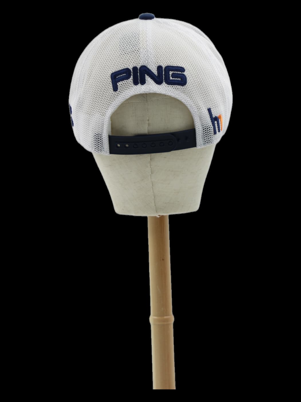 PING 네이비/화이트 메쉬 캡