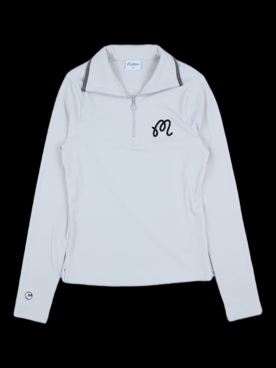 여성 말본 골프 하프 지퍼 긴팔 티셔츠