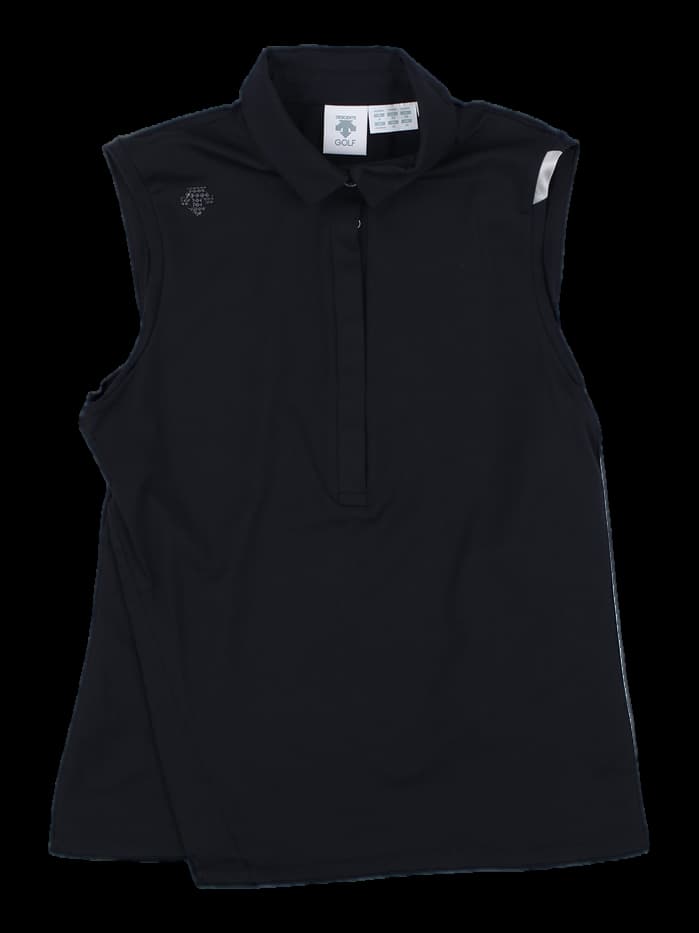 데상트 골프 여성 민소매 카라 티셔츠