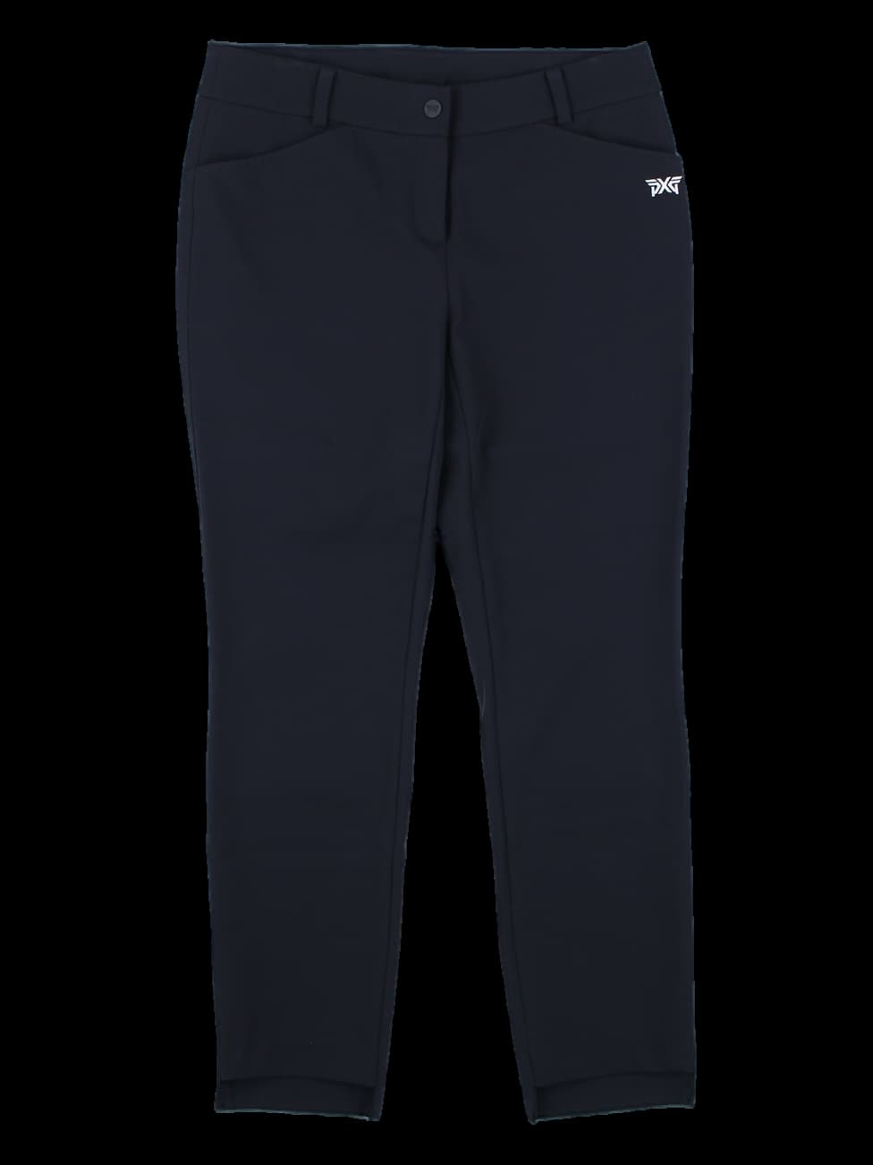 블랙 슬림핏 골프 바지