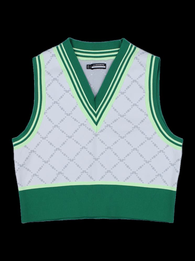 제이린드버그 아가일 니트 베스트