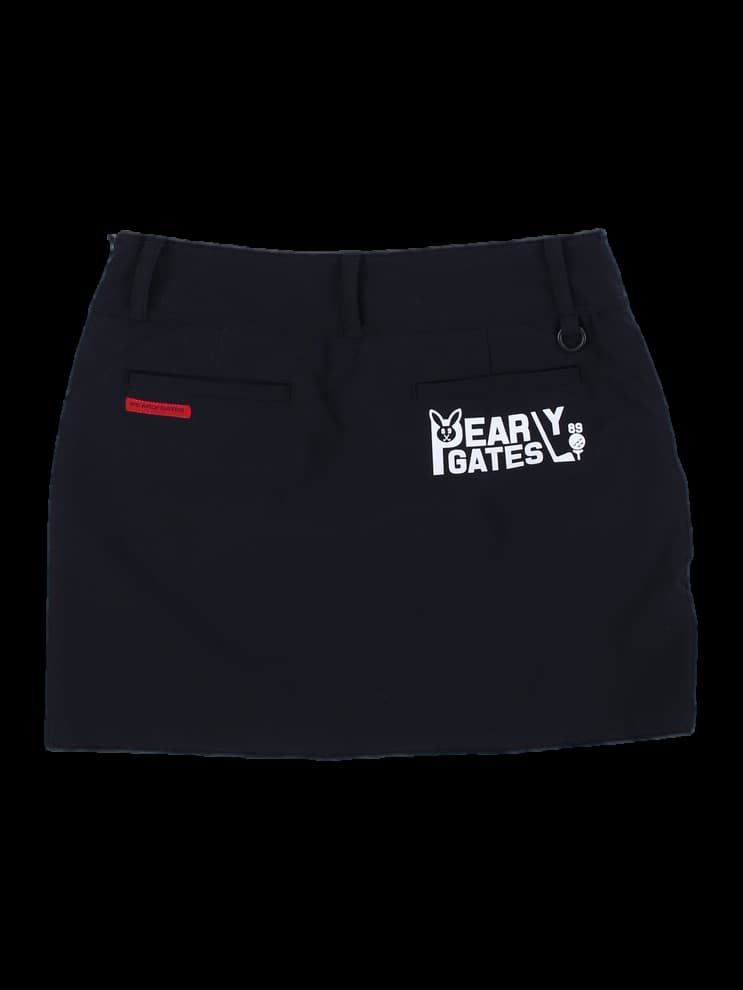 파리게이츠 블랙 로고 포인트 골프 스커트
