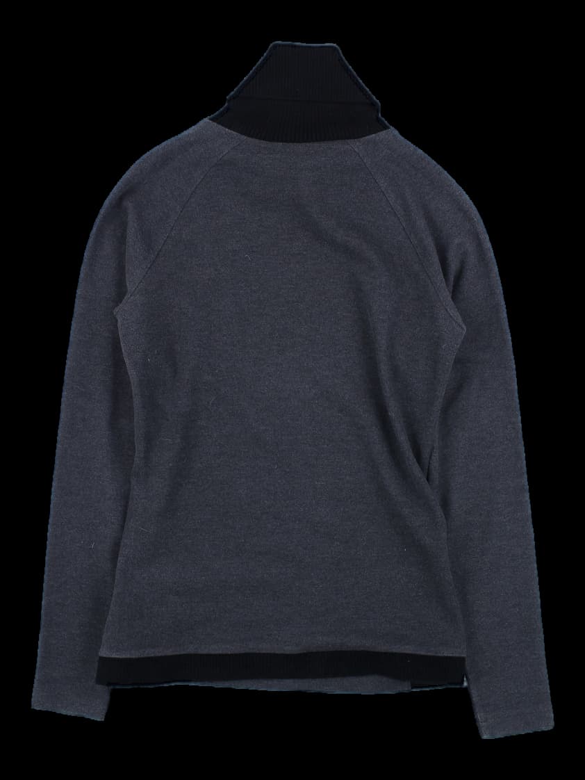 타이틀리스트 배색 터틀넥 긴팔 티셔츠