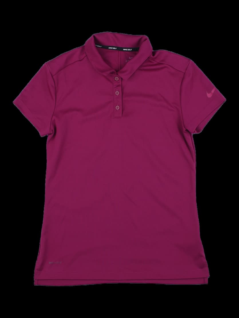 나이키 골프 드라이핏 버건디 반팔 폴로 셔츠