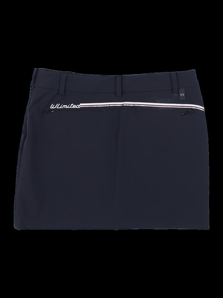 블랙 랩 스타일 미니 스커트