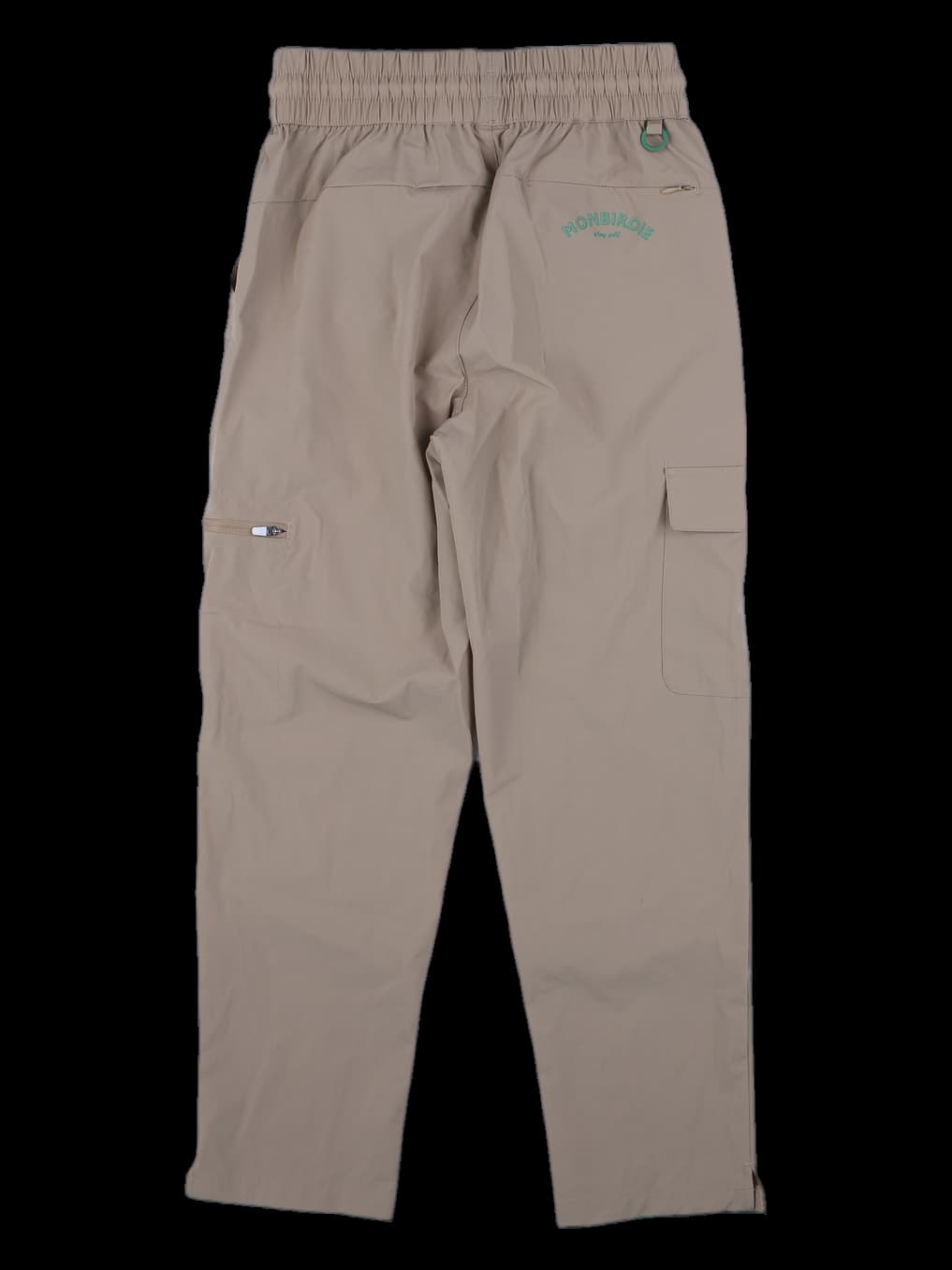 베이지 밴딩 카고 조거 팬츠