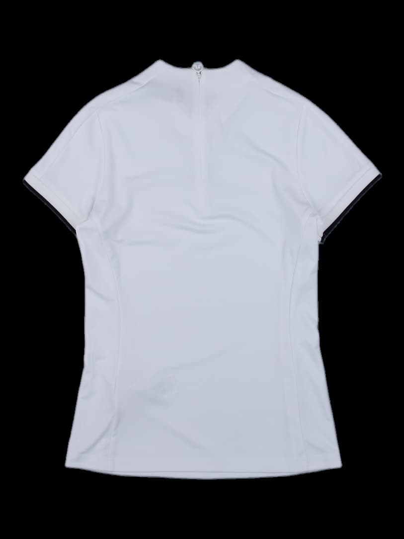 제이린드버그 여성 반팔 카라 티셔츠 화이트