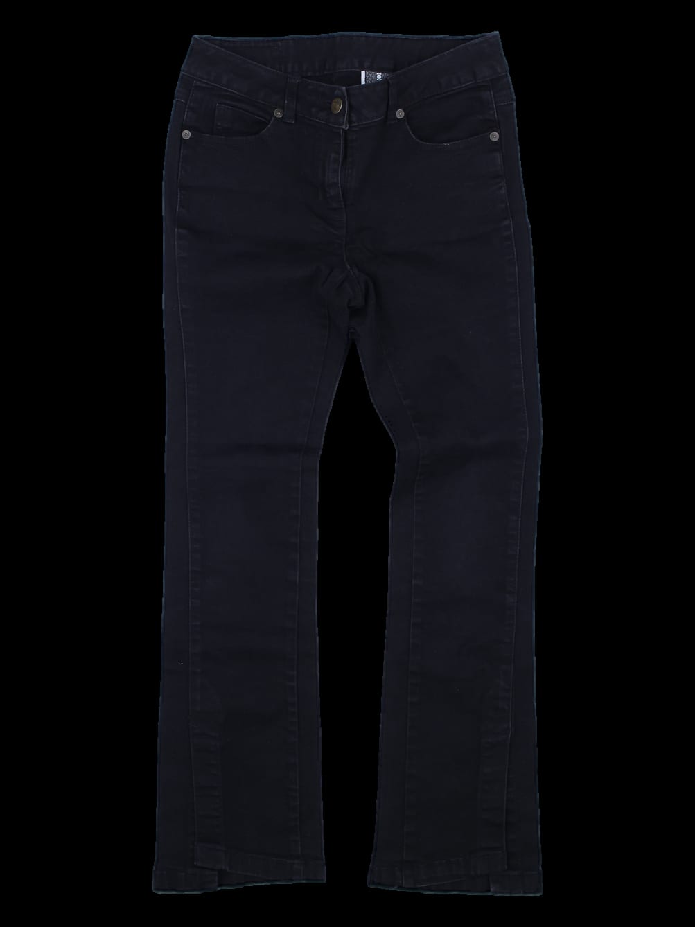 블랙 데님 스키니핏 팬츠